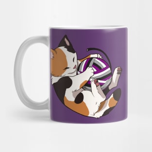 Asexual Pride Calico Cat Mug